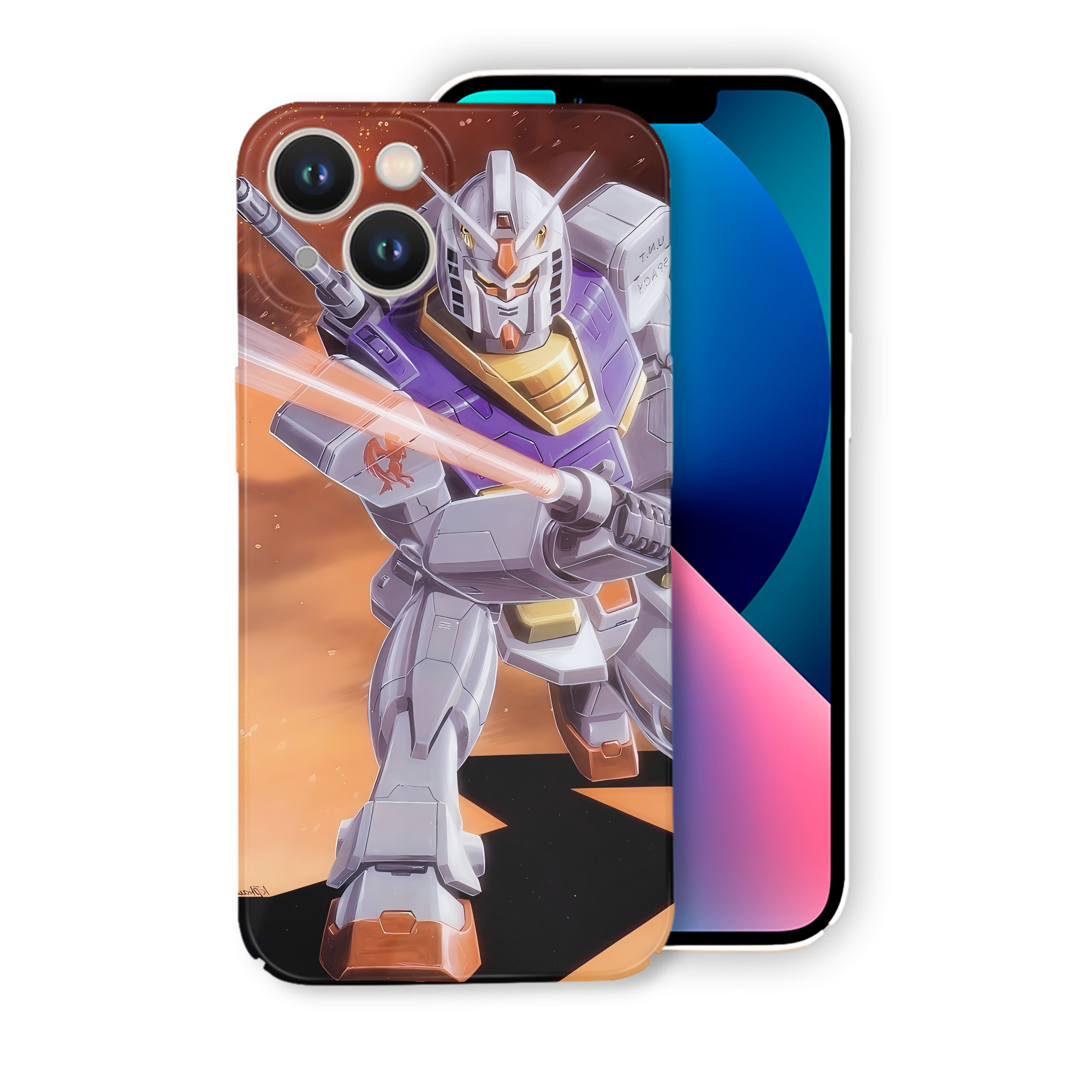 （画像用） 機動戦士ガンダム Mobile Suit Gundam 【iPhone 14シリーズ対応】ハードケース